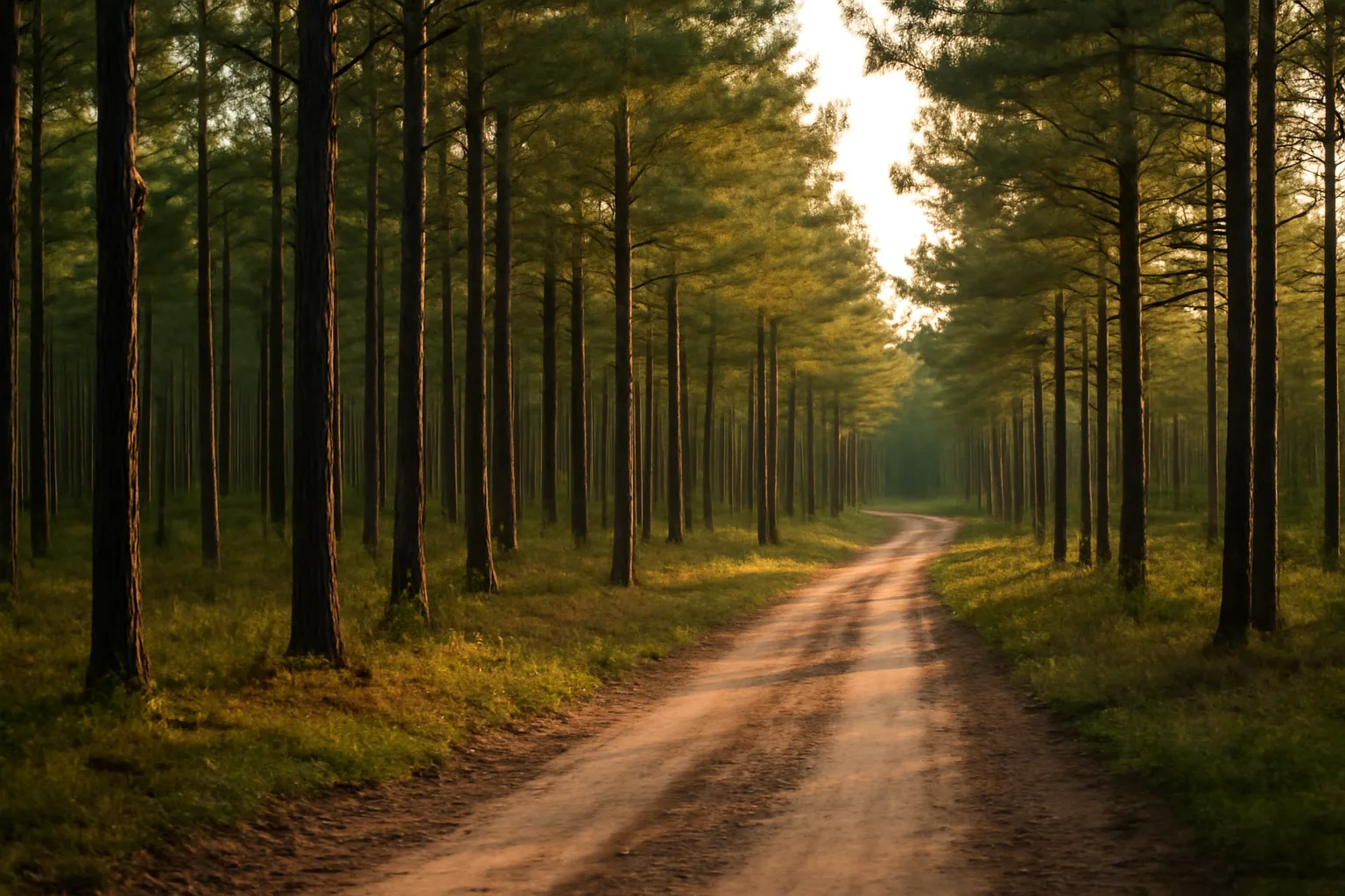 Managed pine timber stand in East Texas illustrating land eligible for timber tax valuation